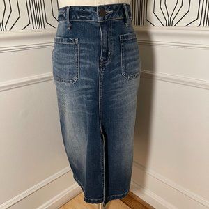 HINGE l Denim Patch Pocket Skirt l Size Small